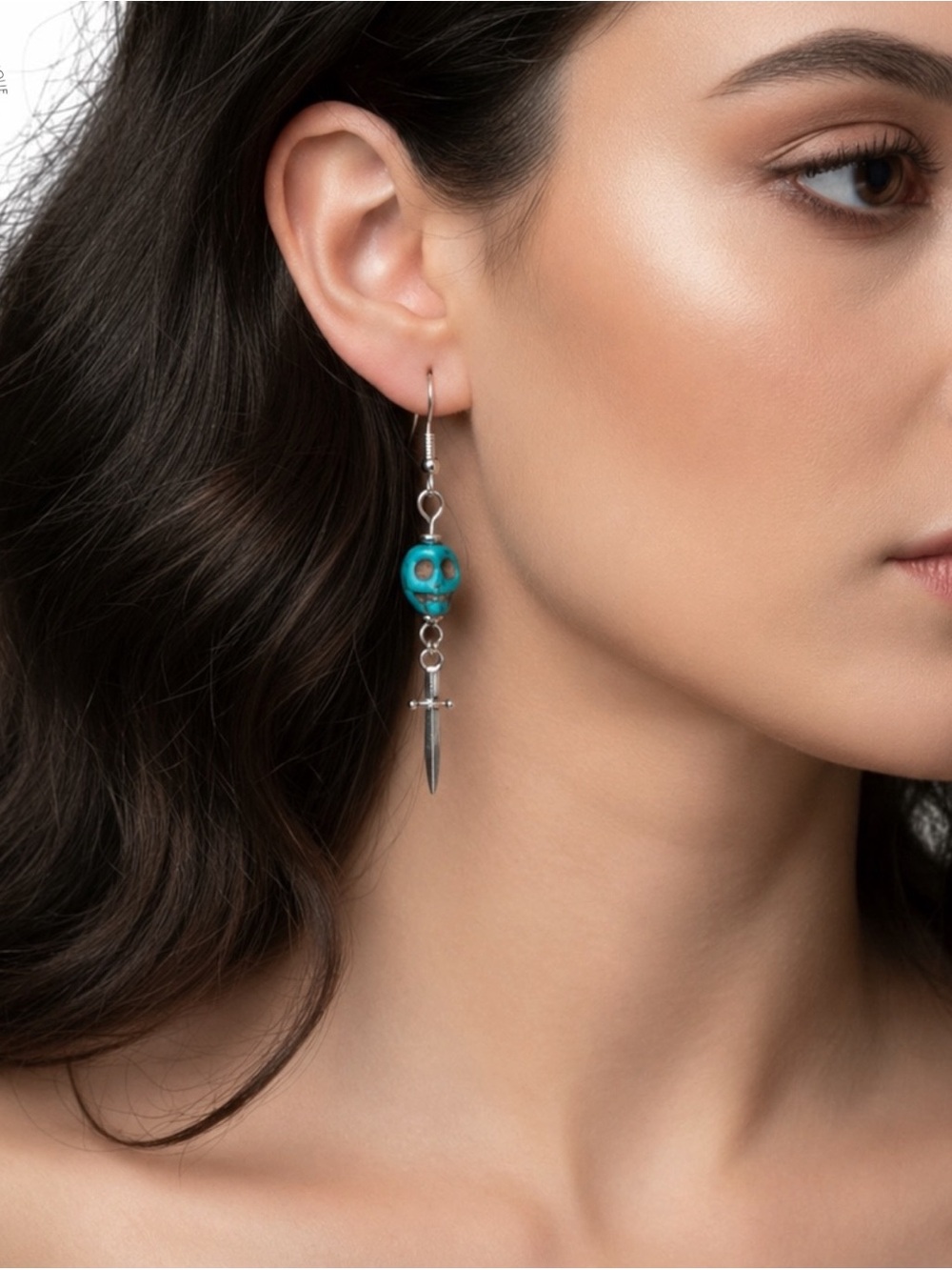 Skull and Dagger Earrings